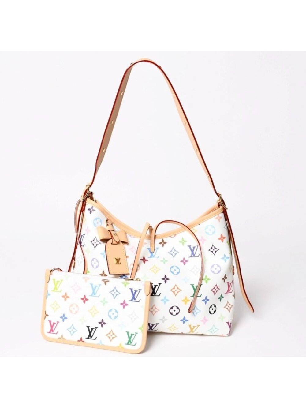 Louis Vuitton LV TM Carryall PM Shoulder Bag Monogram Multicolor Takashi